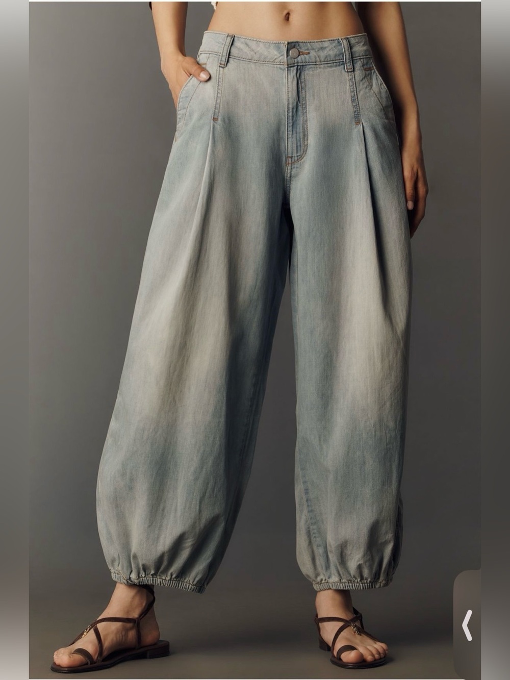 Pilcro Cotton High-Rise Balloon Jeans Tall Long